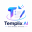 Templix AI — Free Professional Document Editor Logo (Dark Mode)