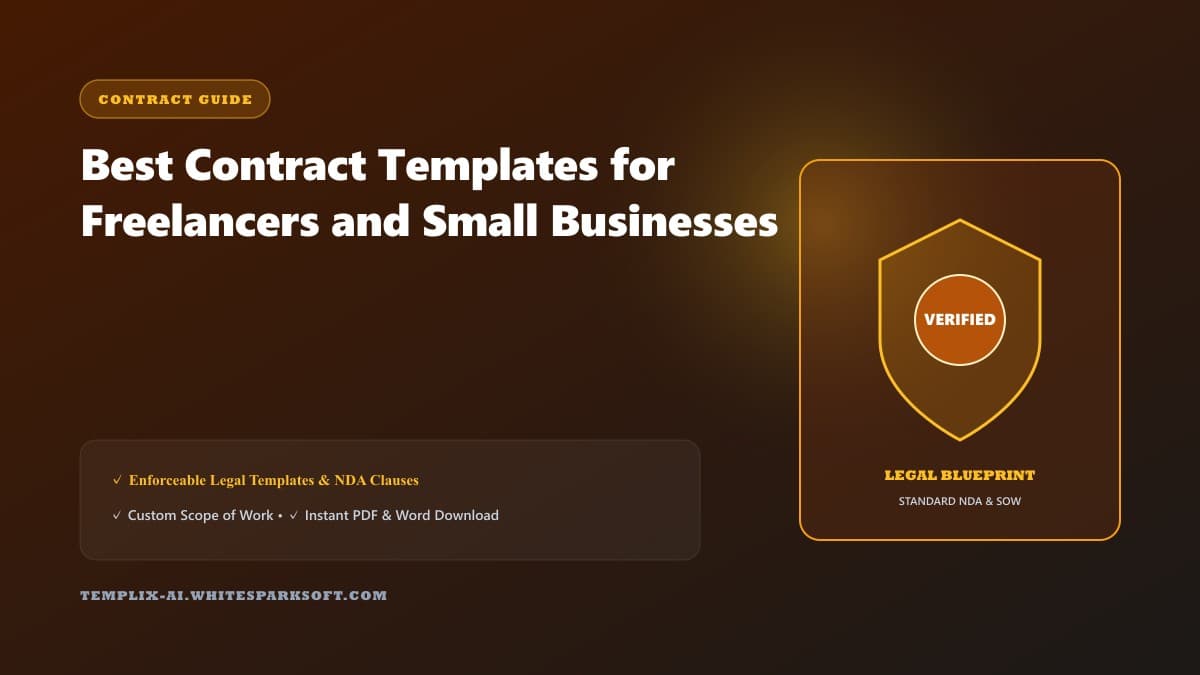 Best Contract Templates for Freelancers and Small Businesses — Templix AI guide
