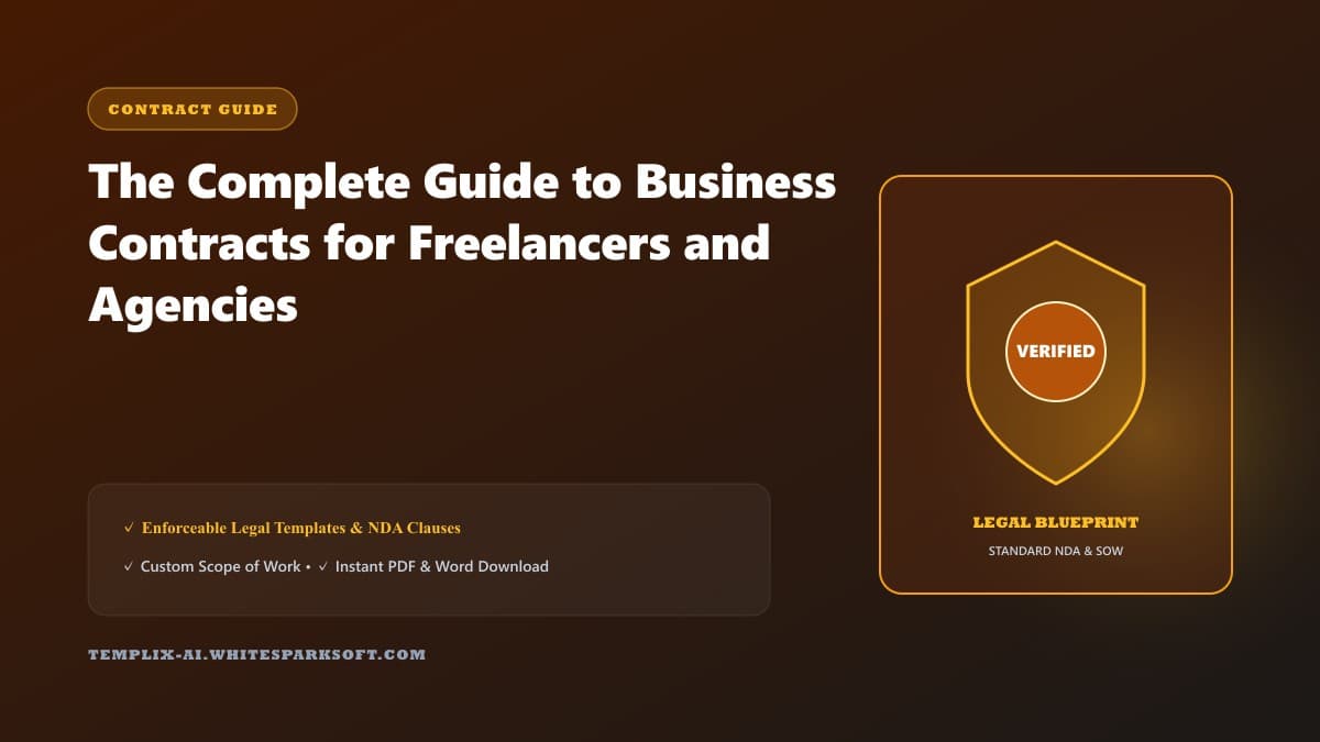 The Complete Guide to Business Contracts for Freelancers and Agencies — Templix AI guide