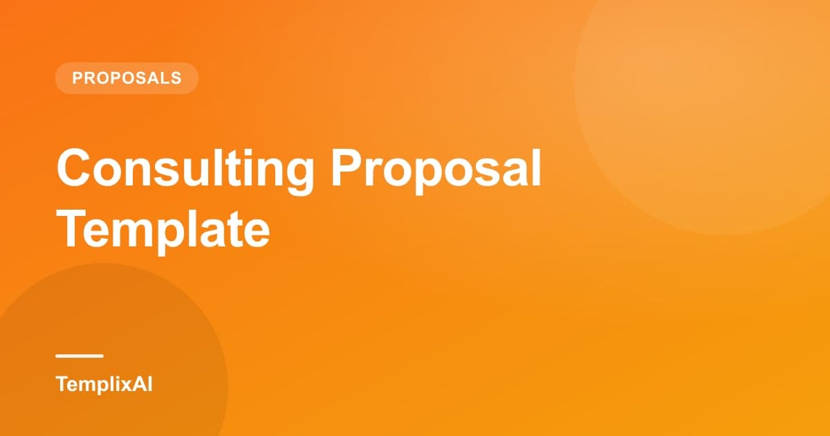 Consulting Proposal Template: Win Retainer Clients