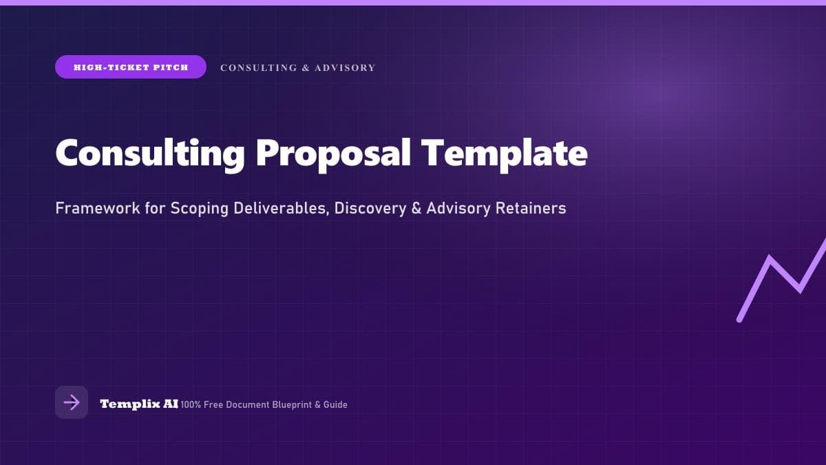 Consulting Proposal Template: How to Structure Scope and Deliverables — Templix AI guide