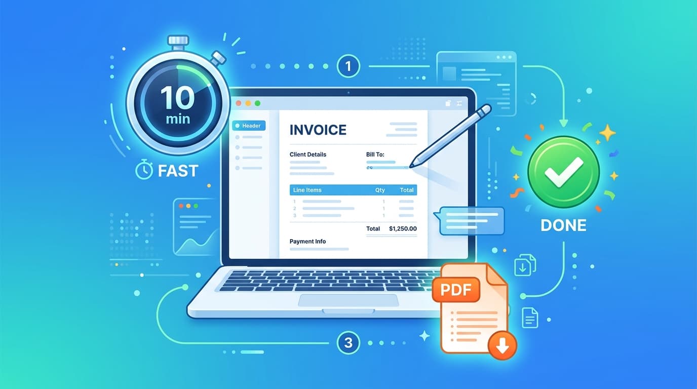 How to Create a Professional Invoice in 10 Minutes