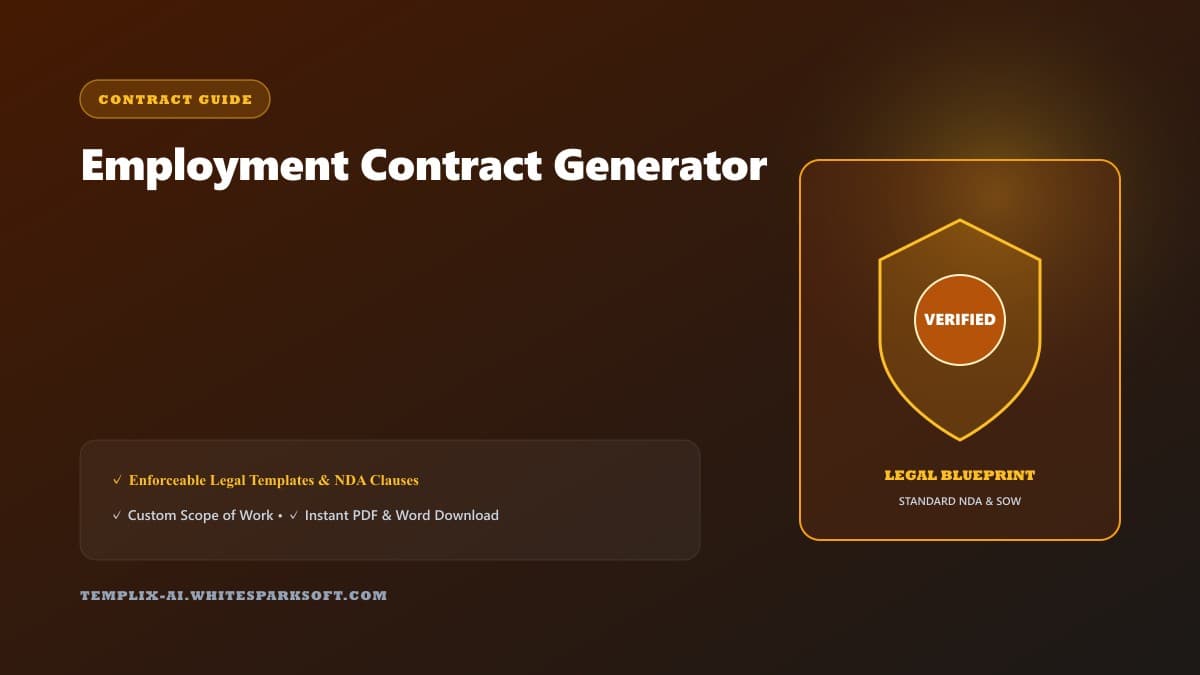 Employment Contract Generator — Templix AI guide