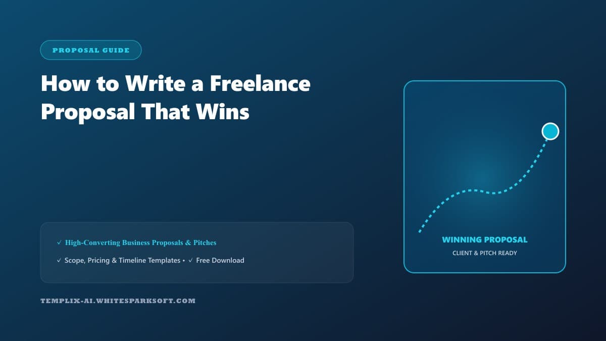 How to Write a Freelance Proposal That Wins — Templix AI guide