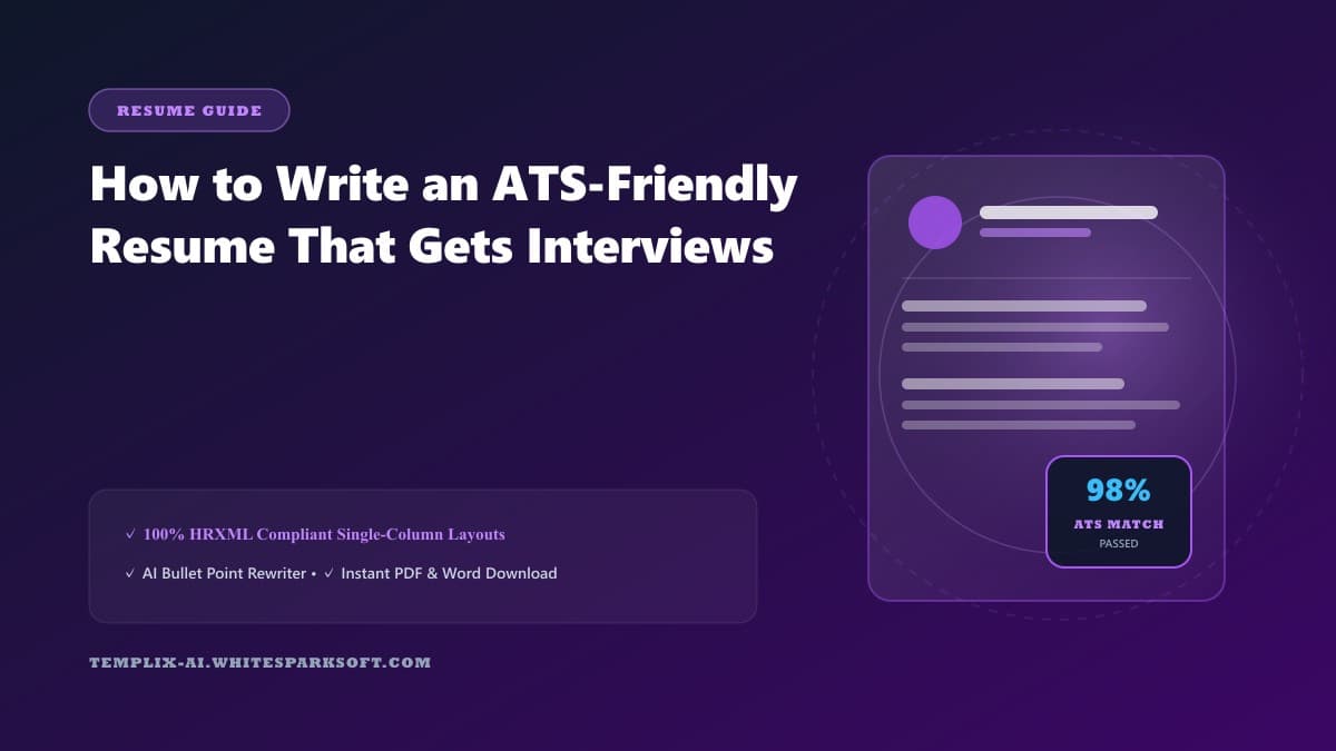How to Write an ATS-Friendly Resume That Gets Interviews — illustration