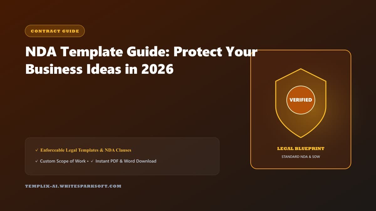 NDA Template Guide: Protect Your Business Ideas in 2026 — Templix AI guide