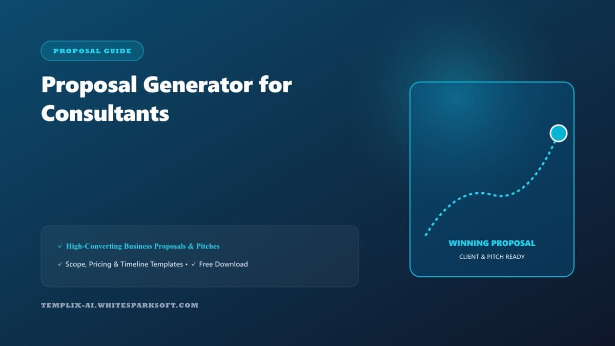 Proposal Generator for Consultants — Templix AI guide