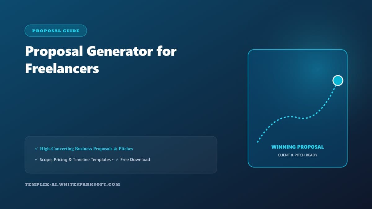 Proposal Generator for Freelancers — Templix AI guide