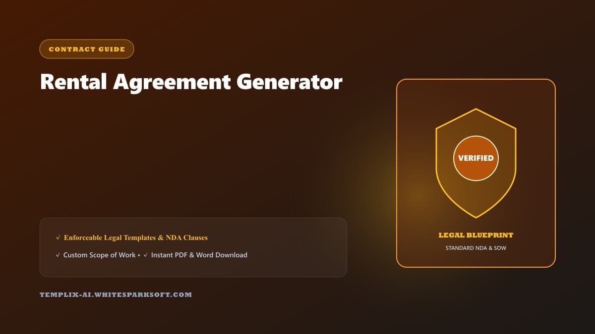 Rental Agreement Generator — Templix AI guide
