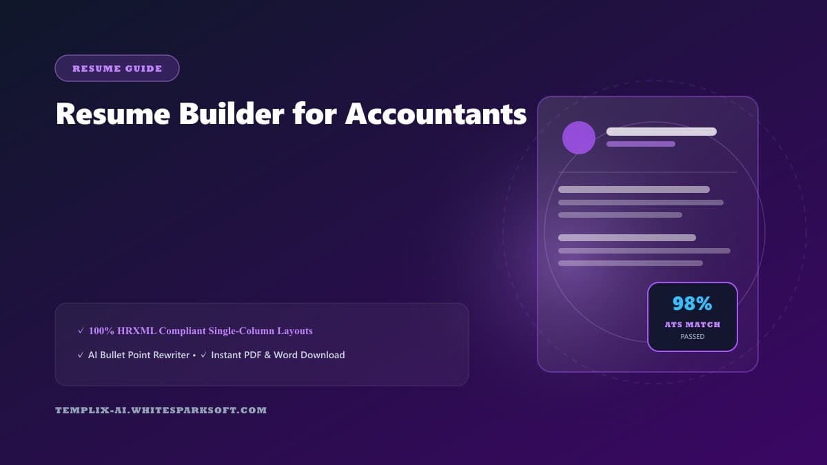 Resume Builder for Accountants — Templix AI guide