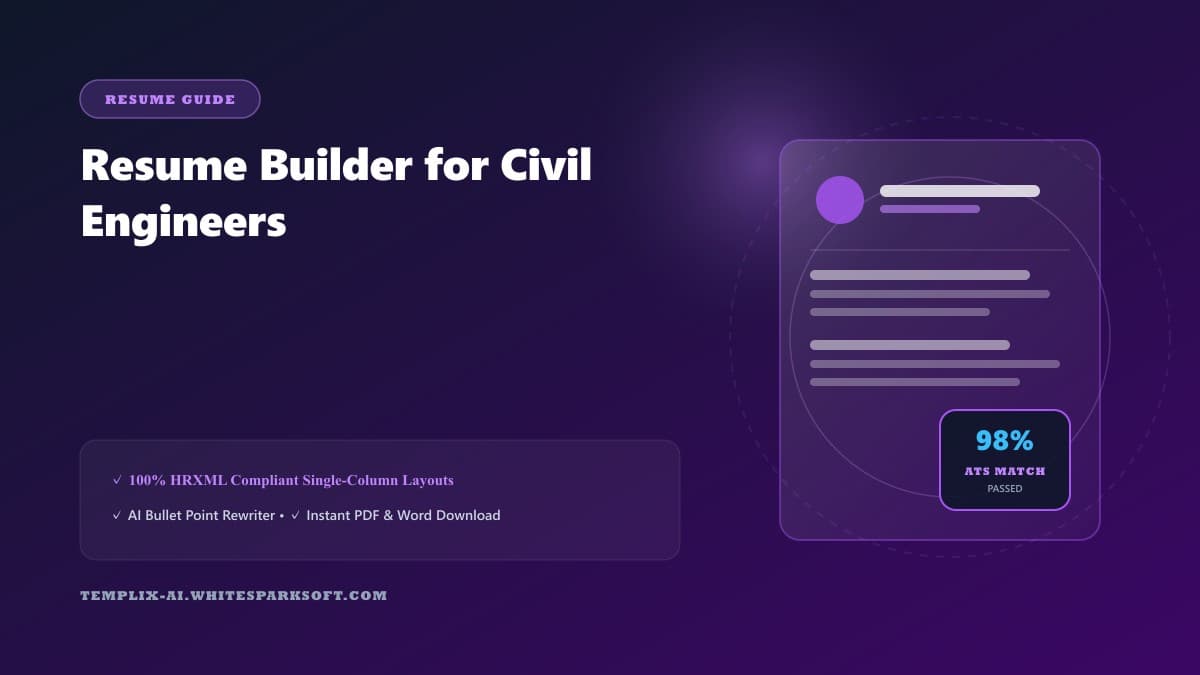 Resume Builder for Civil Engineers — Templix AI guide