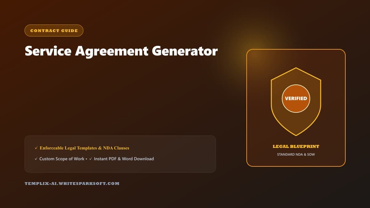 Service Agreement Generator — Templix AI guide