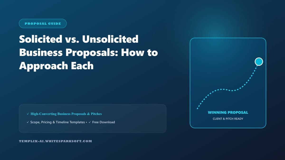 Solicited vs. Unsolicited Business Proposals: How to Approach Each — Templix AI guide