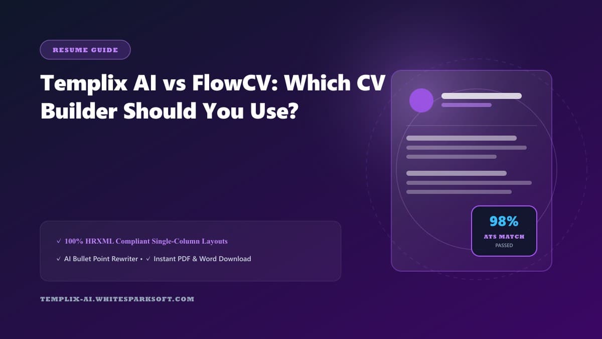 Templix AI vs FlowCV: Which CV Builder Should You Use?