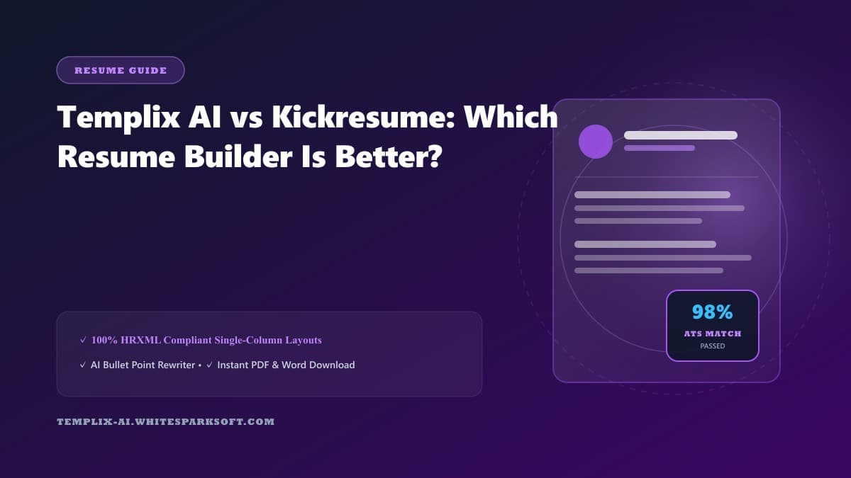 Templix AI vs Kickresume: Which Resume Builder Is Better?