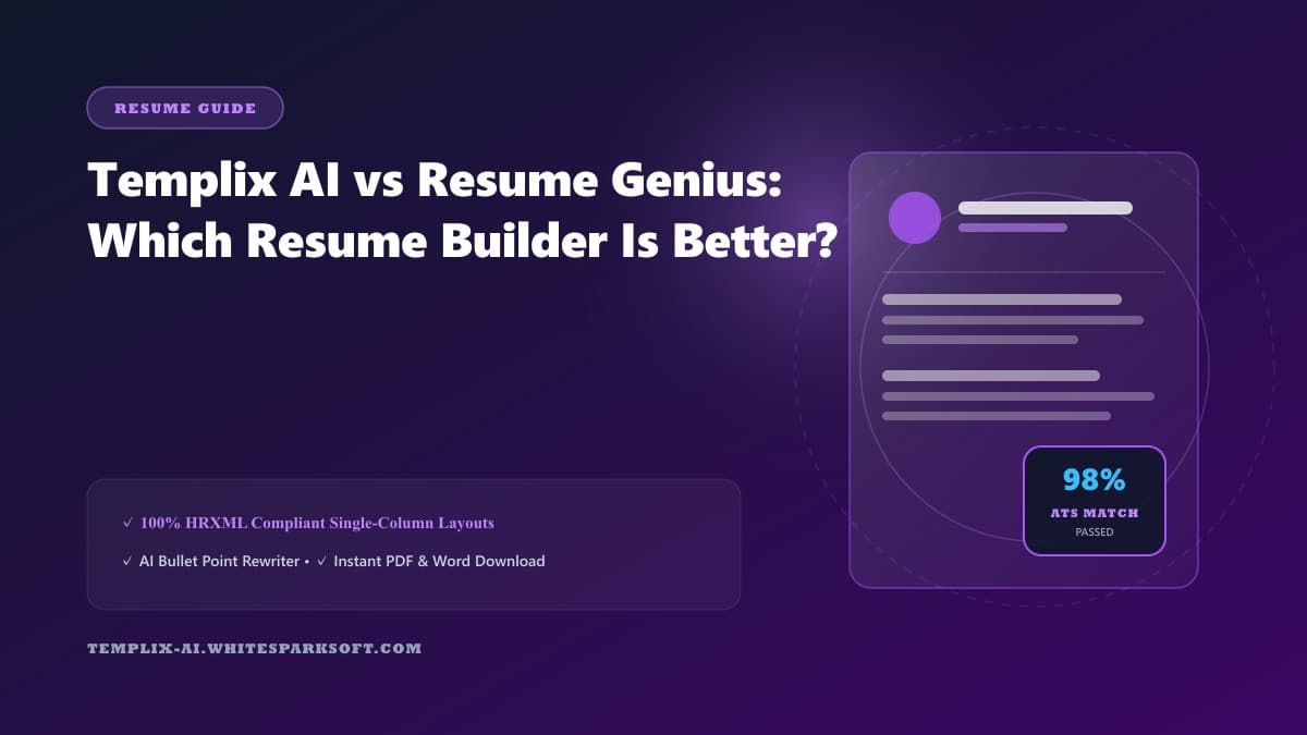 Templix AI vs Resume Genius: Which Resume Builder Is Better?