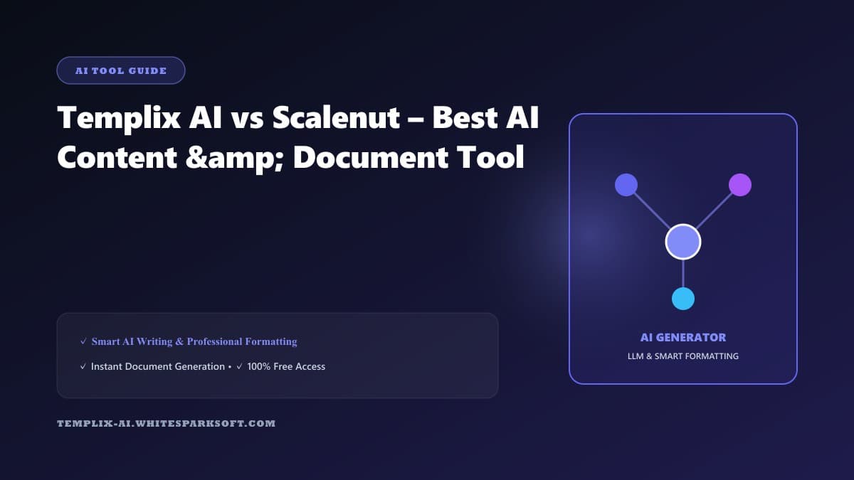 Templix AI vs Scalenut – Best AI Content & Document Tool