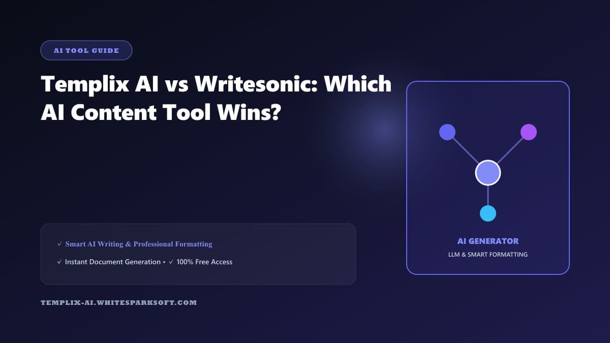 Templix AI vs Writesonic: Which AI Content Tool Wins?