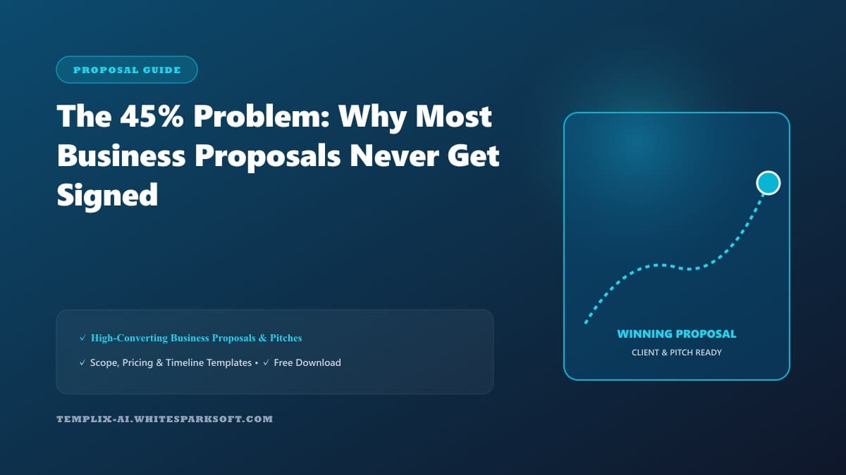 The 45% Problem: Why Most Business Proposals Never Get Signed — Templix AI guide