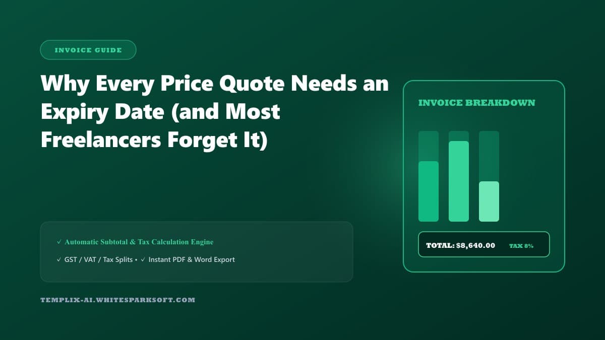 Why Every Price Quote Needs an Expiry Date (and Most Freelancers Forget It) — Step-by-step guide and template blueprint