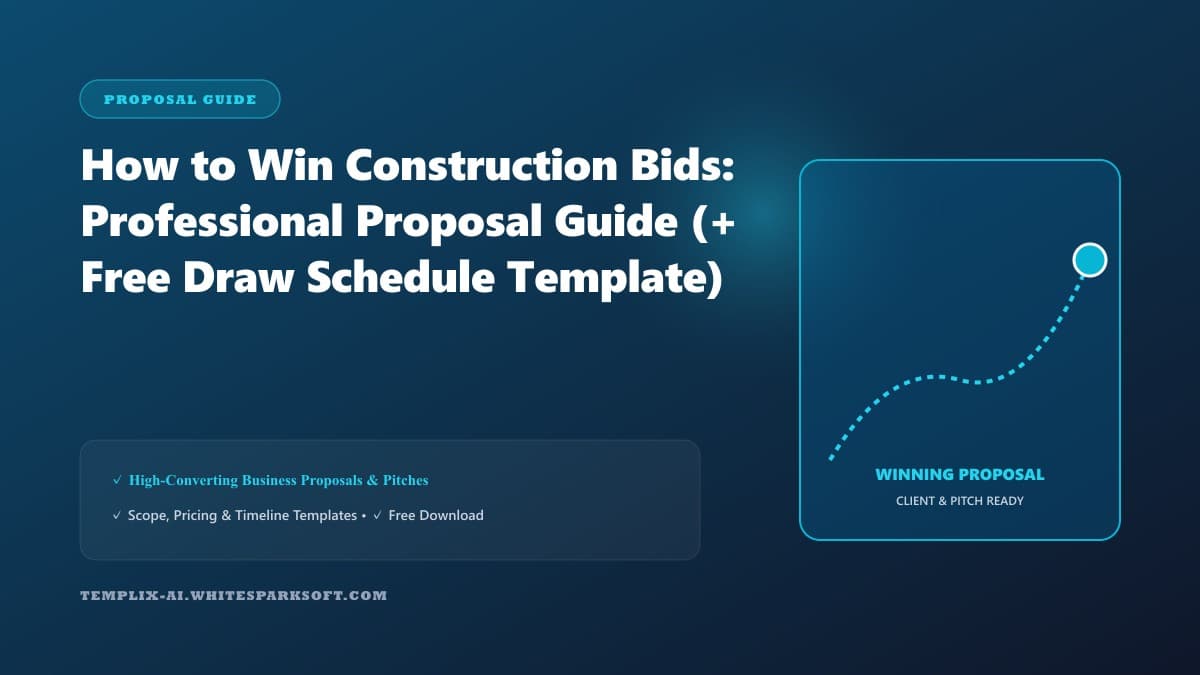 How to Win Construction Bids: Professional Proposal Guide (+ Free Draw Schedule Template) — Templix AI guide How to Win Construction Bids: Professional Proposal Guide (+ Free Draw Schedule Template) — Templix AI guide