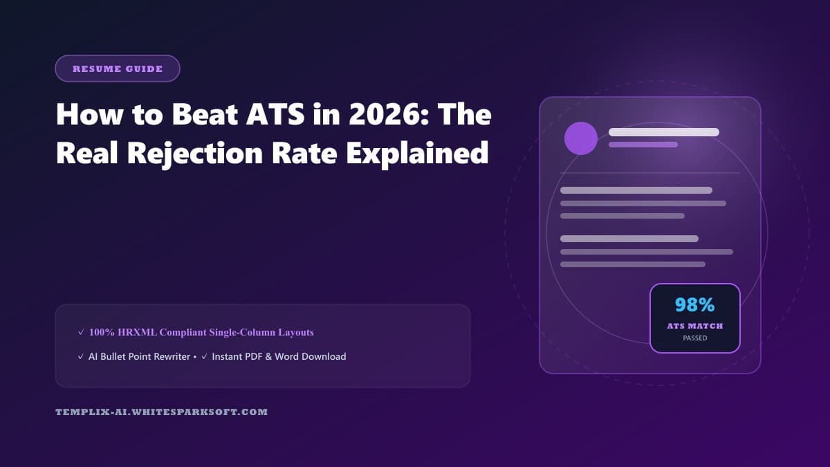 How to Beat ATS in 2026: The Real Rejection Rate Explained — Templix AI guide How to Beat ATS in 2026: The Real Rejection Rate Explained — Templix AI guide