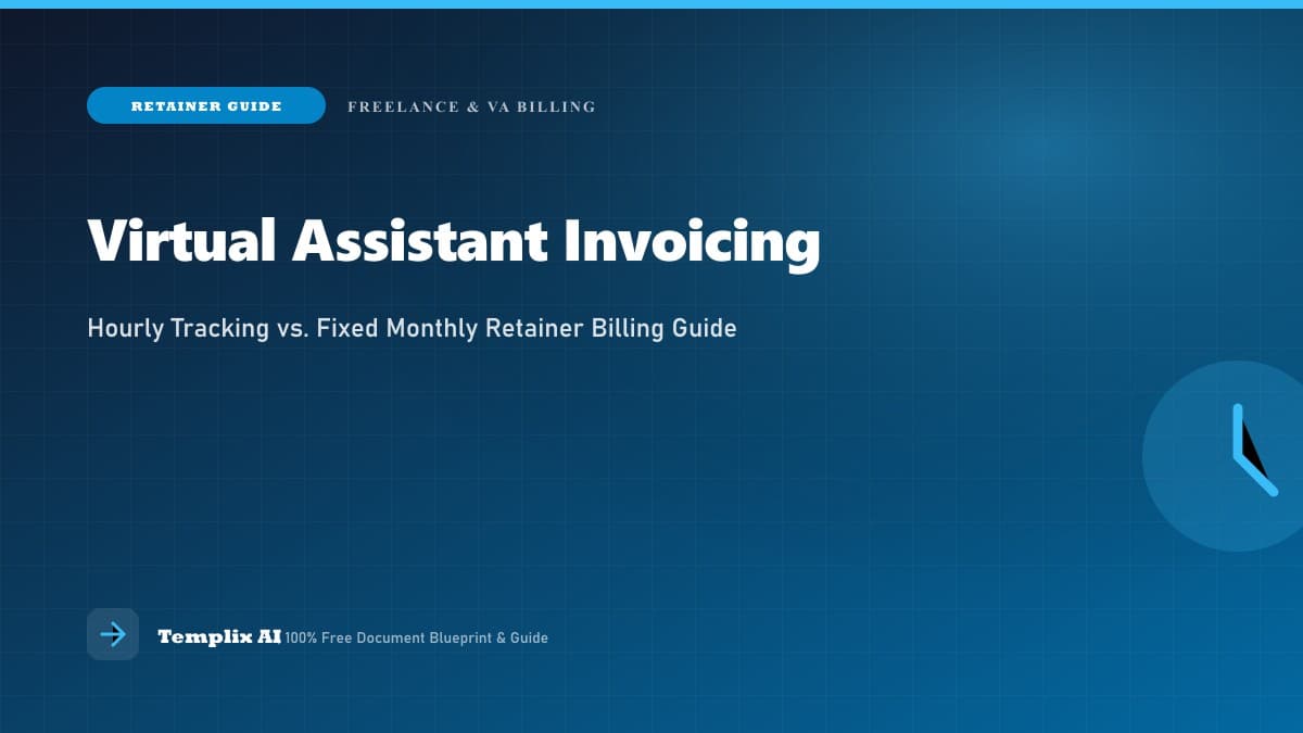 Invoice Template for Virtual Assistants: Hourly vs. Retainer Billing — Templix AI guide Invoice Template for Virtual Assistants: Hourly vs. Retainer Billing — Templix AI guide
