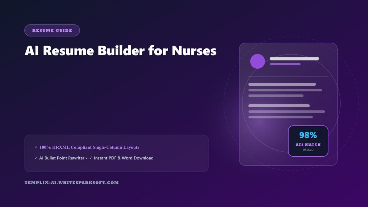 AI Resume Builder for Nurses — Templix AI guide AI Resume Builder for Nurses — Templix AI guide