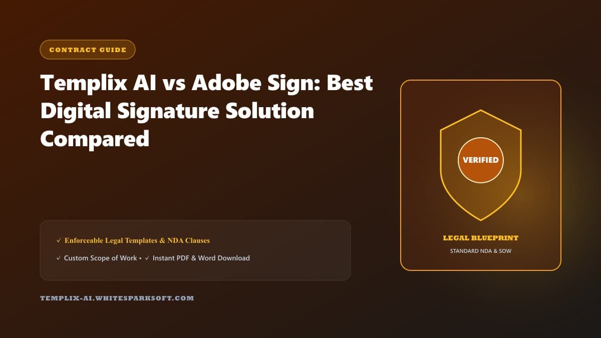 Templix AI vs Adobe Sign: Best Digital Signature Solution Compared