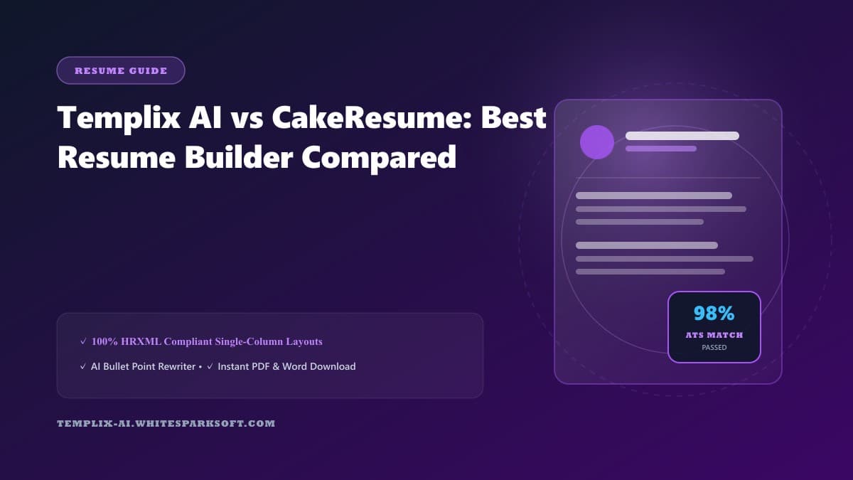 Templix AI vs CakeResume: Best Resume Builder Compared