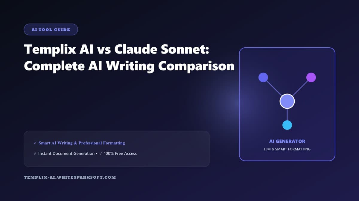 Templix AI vs Claude Sonnet: Complete AI Writing Comparison