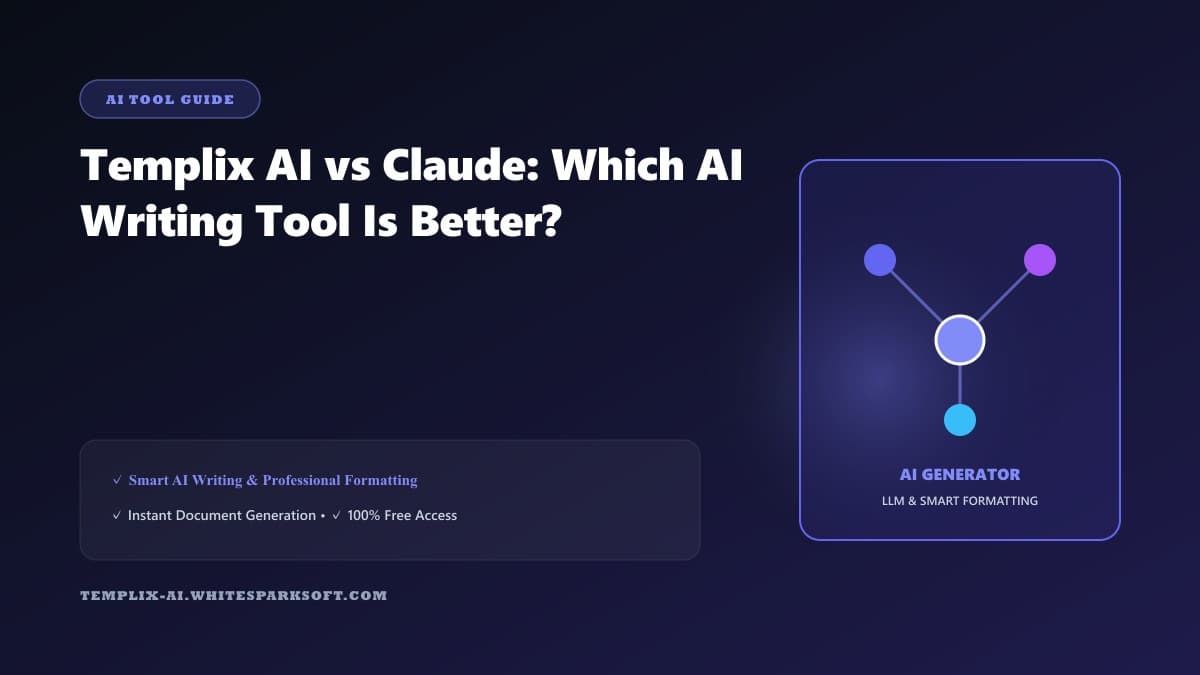 Templix AI vs Claude: Which AI Writing Tool Is Better?
