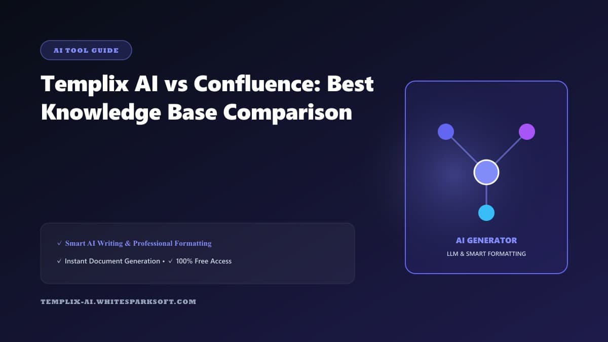 Templix AI vs Confluence: Best Knowledge Base Comparison