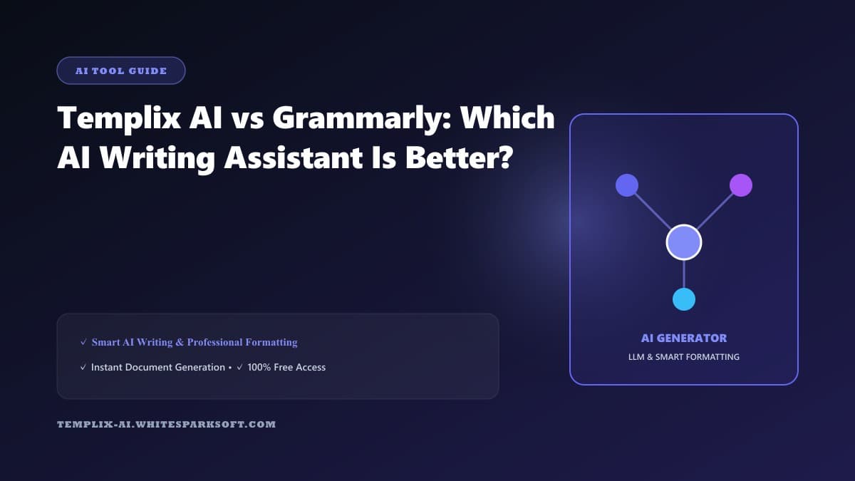 Templix AI vs Grammarly: Which AI Writing Assistant Is Better?