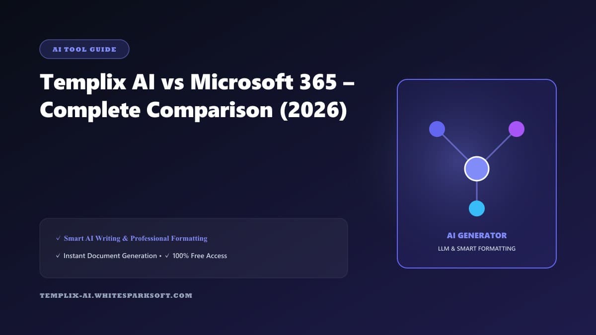 Templix AI vs Microsoft 365 – Complete Comparison (2026)