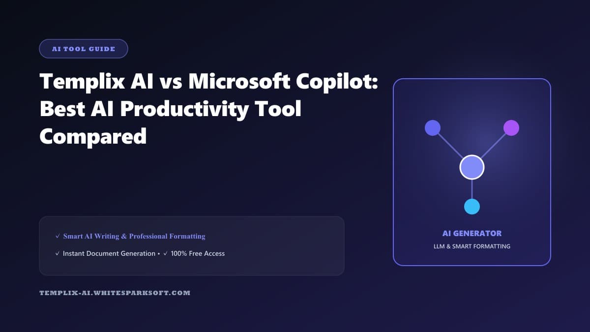 Templix AI vs Microsoft Copilot: Best AI Productivity Tool Compared
