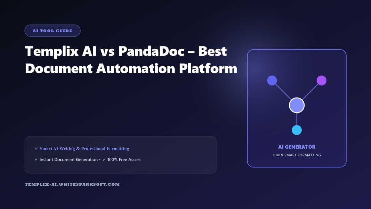 Templix AI vs PandaDoc – Best Document Automation Platform