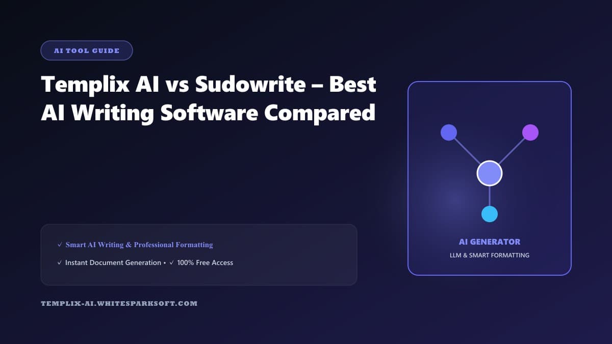 Templix AI vs Sudowrite – Best AI Writing Software Compared