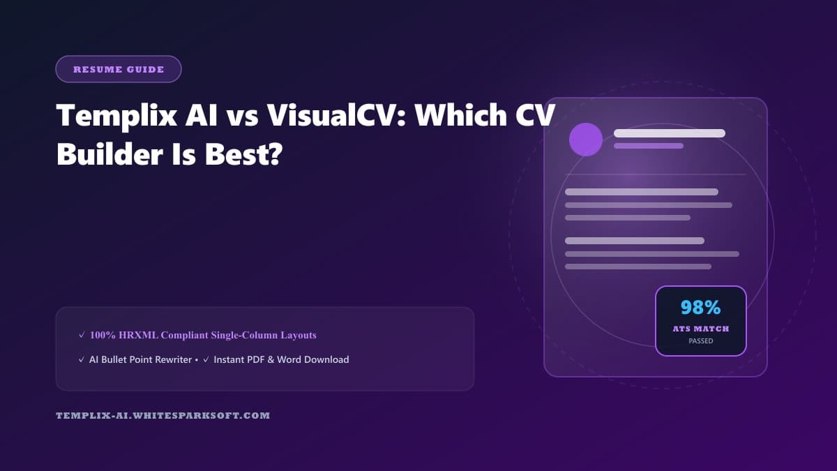 Templix AI vs VisualCV: Which CV Builder Is Best?