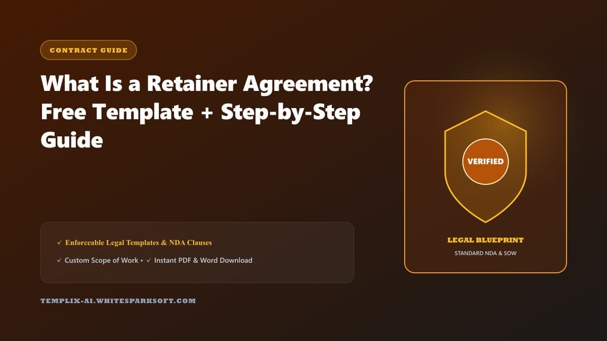 What Is a Retainer Agreement? Free Template + Step-by-Step Guide — Templix AI guide What Is a Retainer Agreement? Free Template + Step-by-Step Guide — Templix AI guide