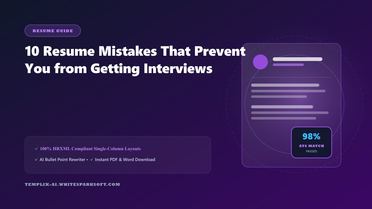 10 Resume Mistakes That Prevent Interviews