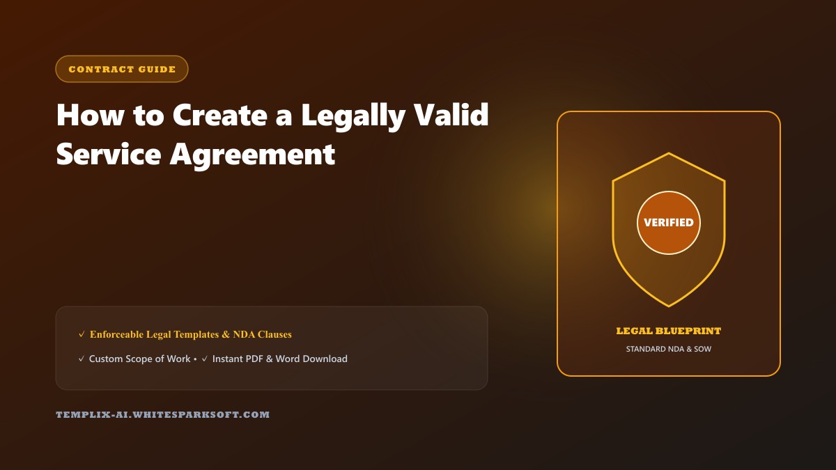 How to Create a Legally Valid Service Agreement
