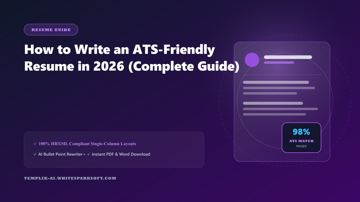 How to Write an ATS-Friendly Resume in 2026