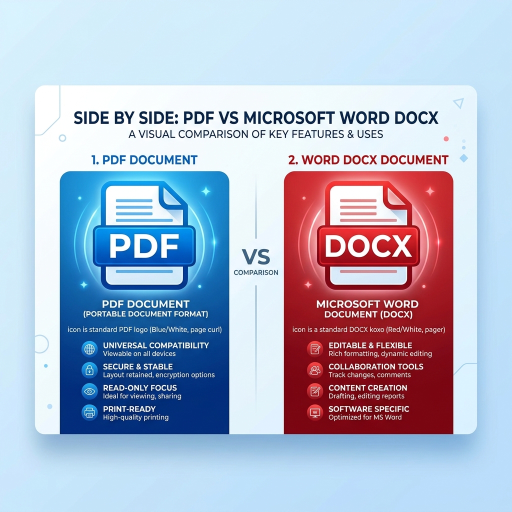 PDF vs Word Format Comparison