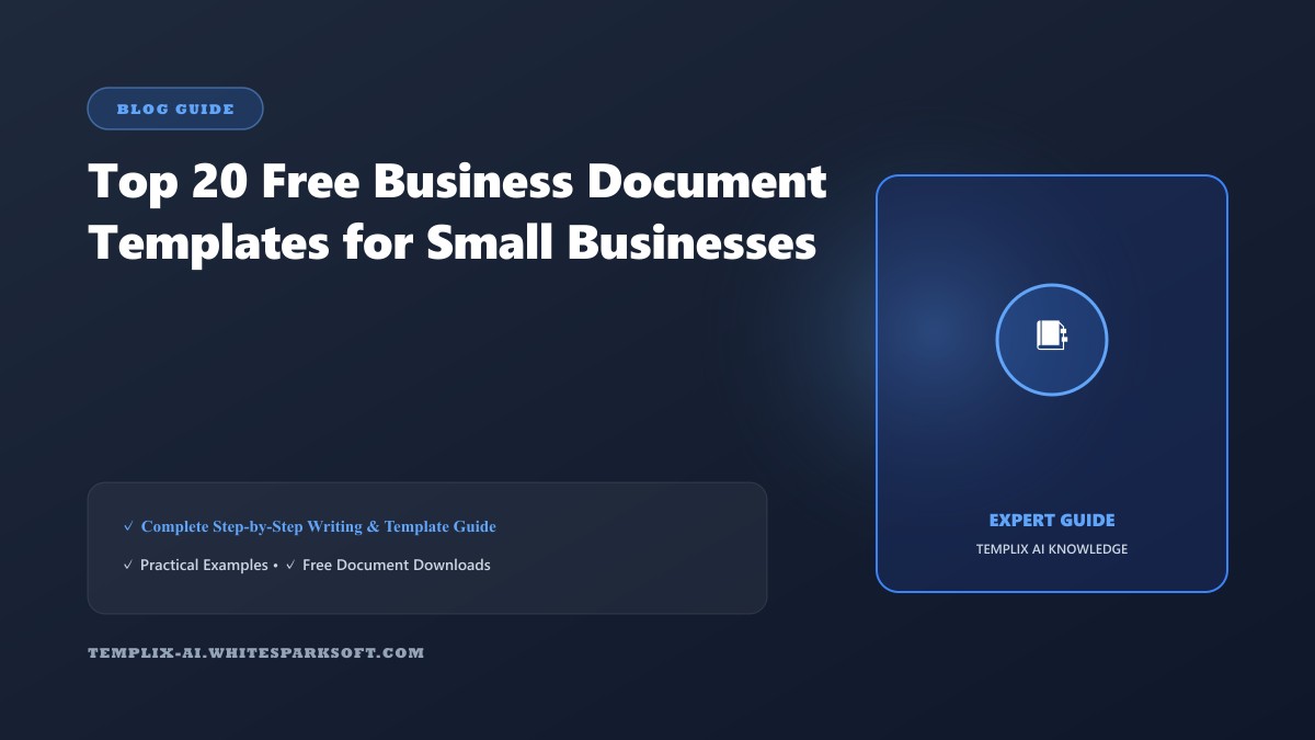 Top 20 Free Business Document Templates